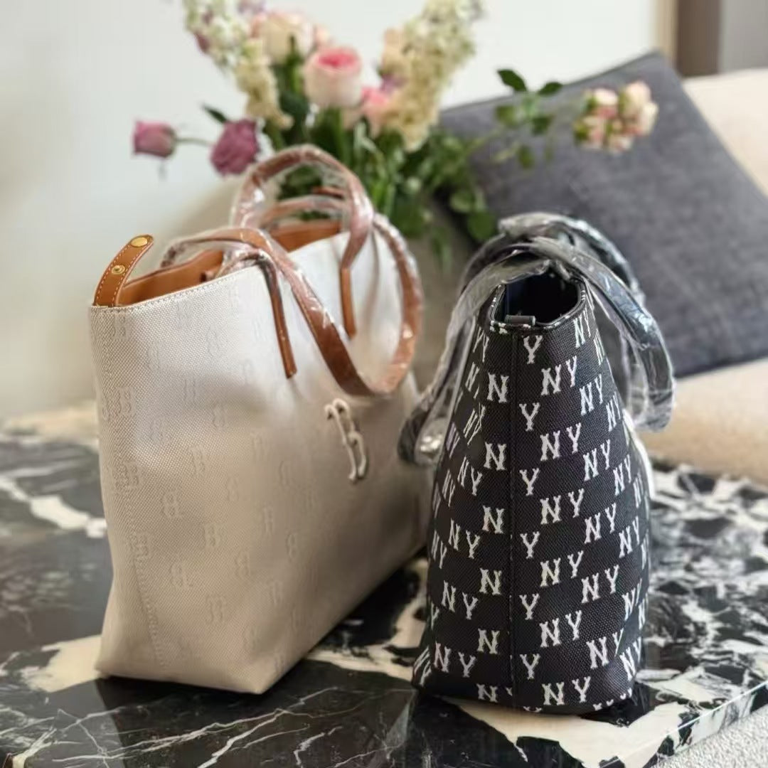 Large Capacity Fashion Jacquard Presbyopic Embroidery Tote Bag