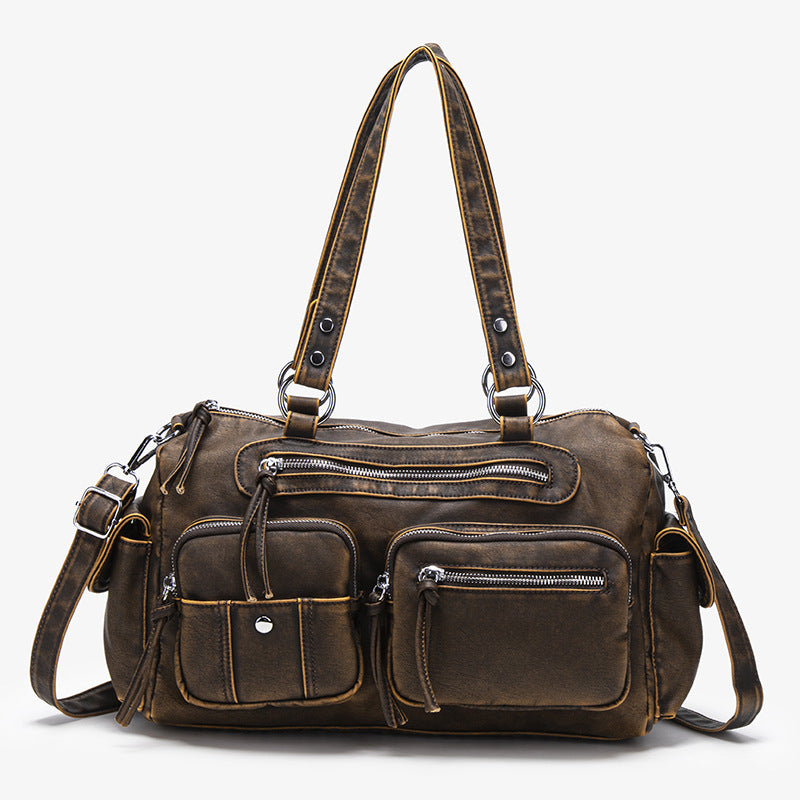 Women's Simple Zipper Large Capacity Commuter Bags