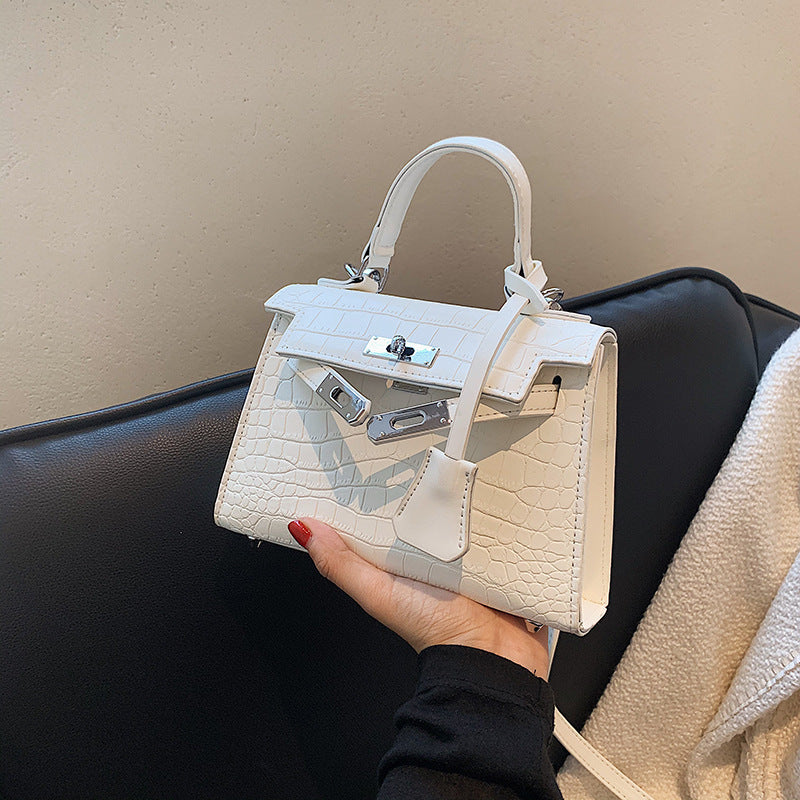 Women's Trendy Fashionable Stylish Crocodile Pattern Kelly Women's Messenger Bag