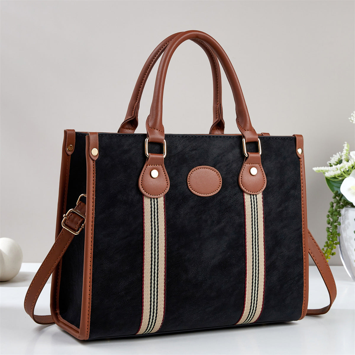 Women's Large Capacity Totes Simple Commute Portable Shoulder Bags