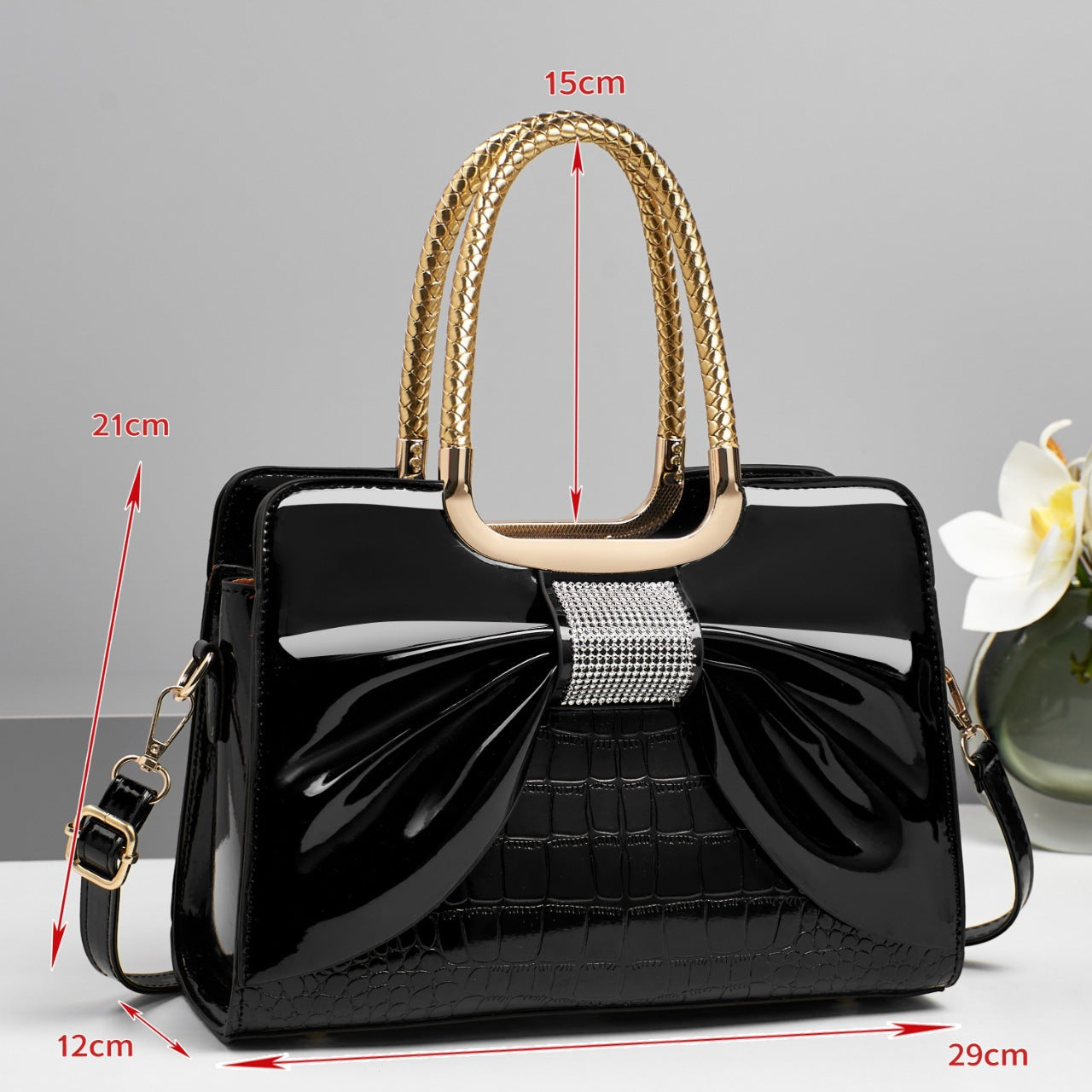 Women's Bow Design Simple Sweet Fashion Commuter Handbags