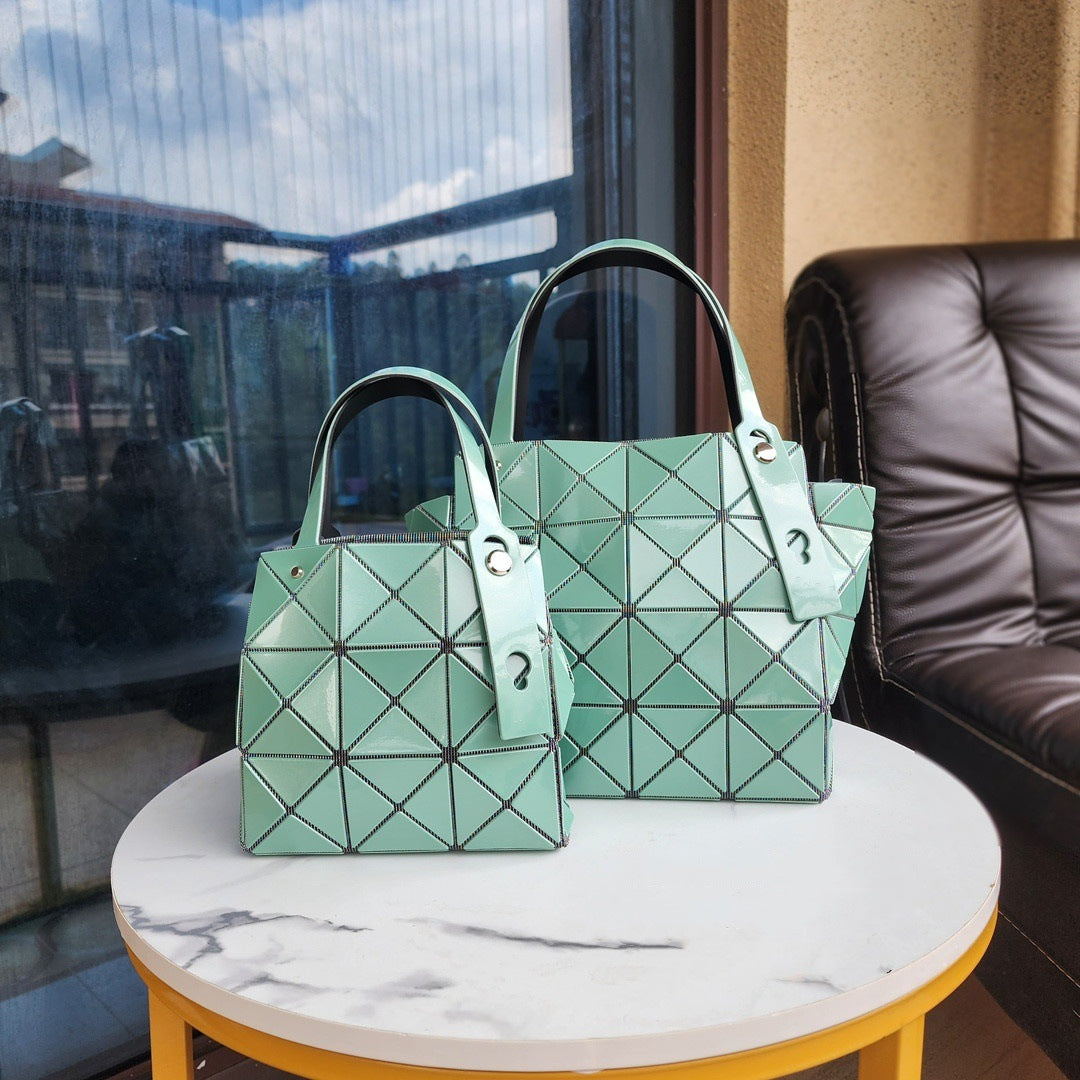 Women's Stone Box Geometric Rhombus Underarm Hand Women's Handbag