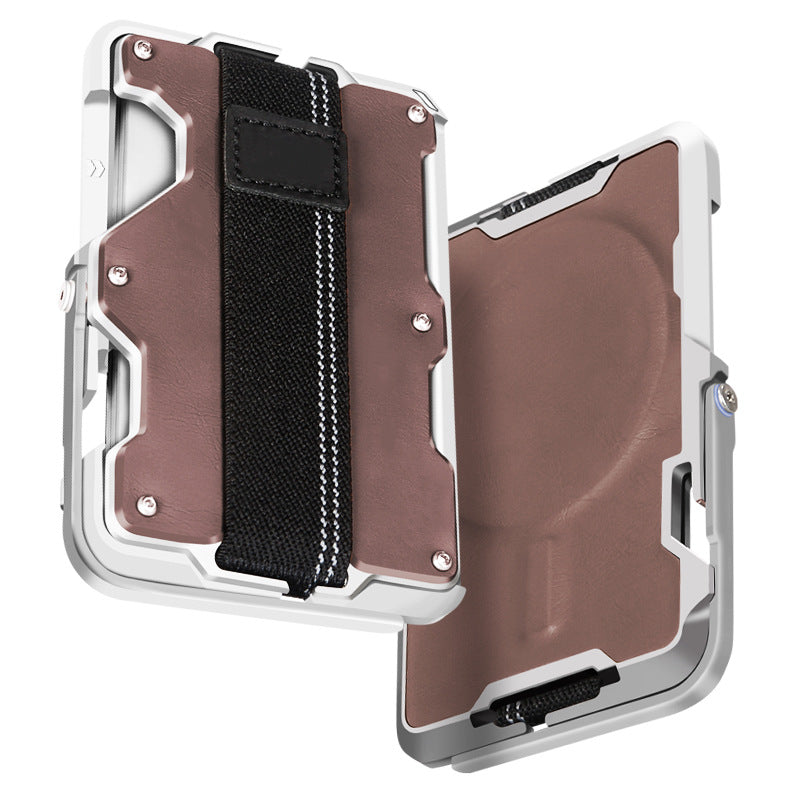 Men's Swiping Credit Business Metal Magnetic Card Pack Card Sleeve