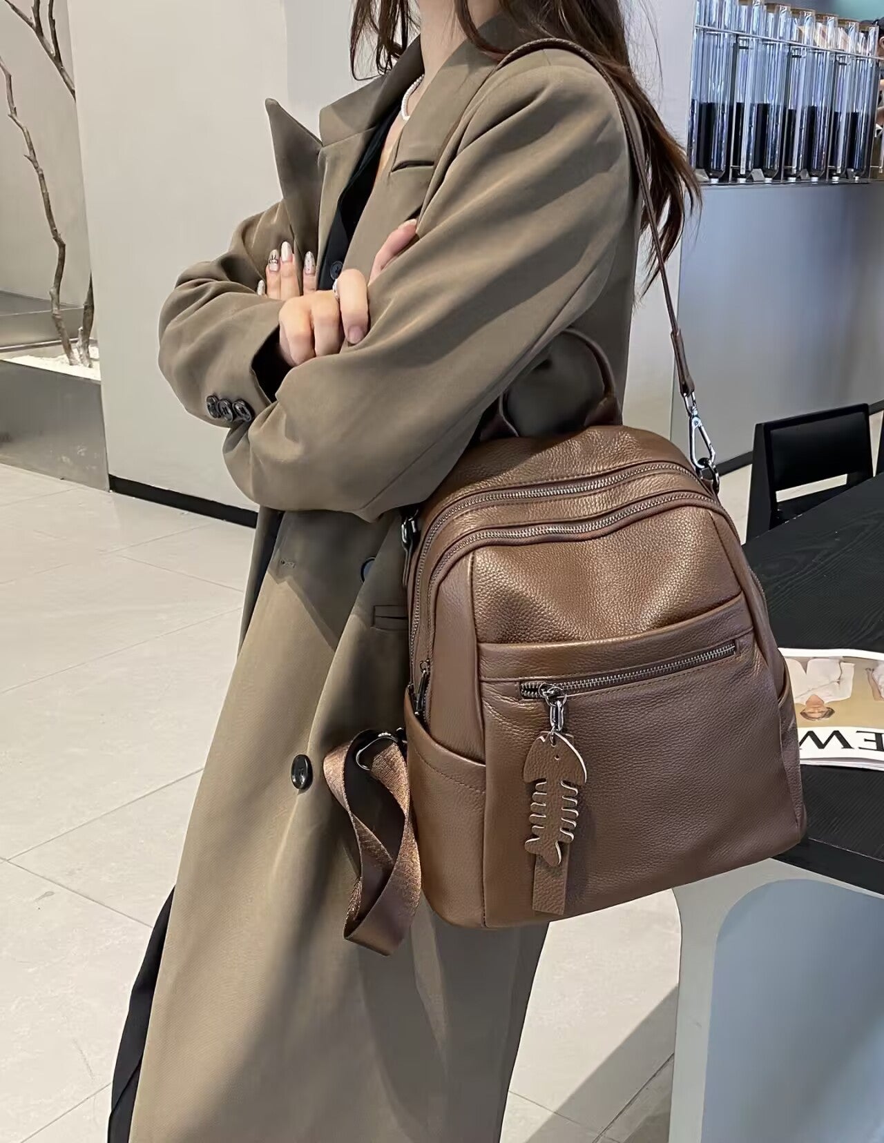 Women's Fashion Trendy Versatile Style Large Capacity Backpacks