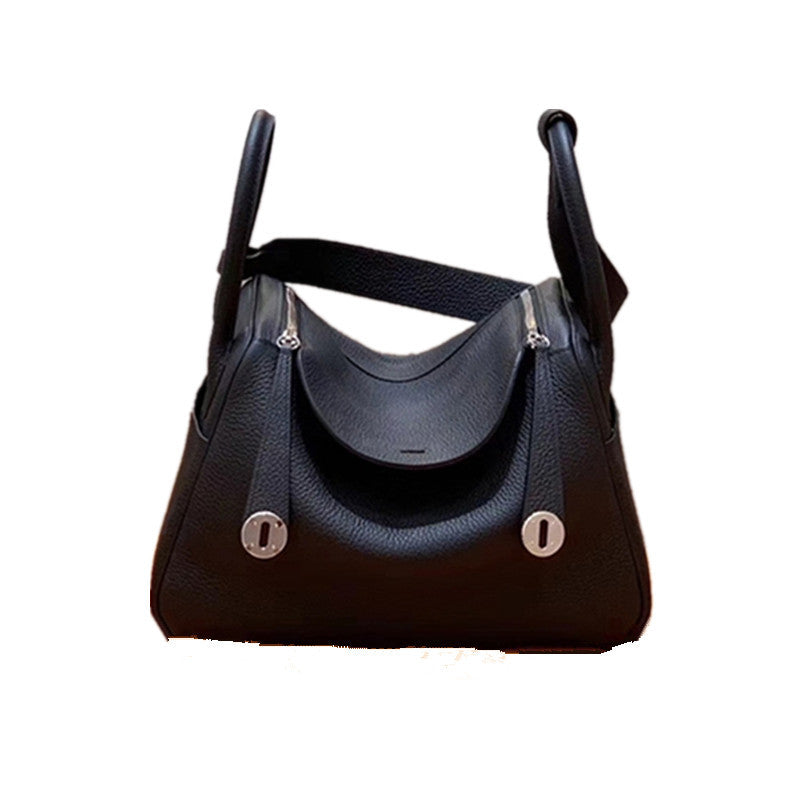 Lindy Fashion Hand Top Layer Cowhide Doctor Women's Shoulder Bag
