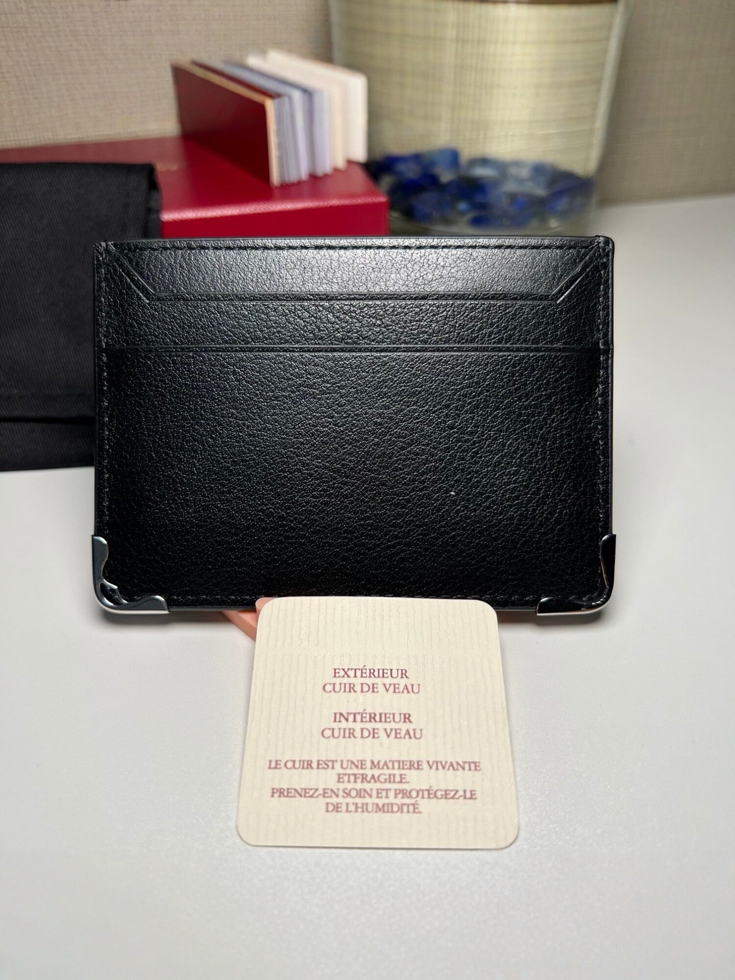 First Layer Cowhide Simple Genuine Leather Card Holder