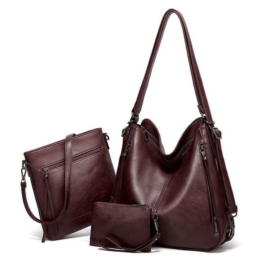 Women's Mother Soft Leather Big With Large Handbags