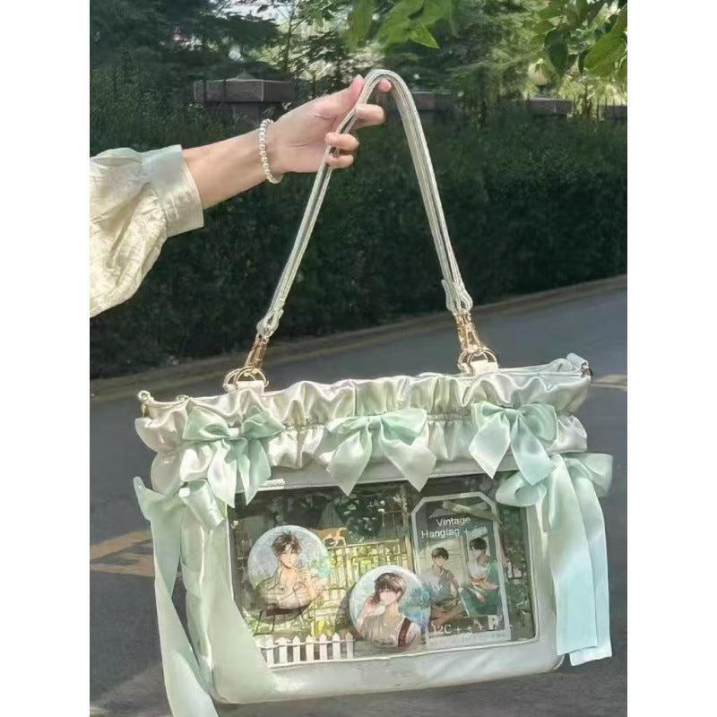 Canvas Creative Farming Bar Peripheral Niche Cartoon Pendant Rear Bags