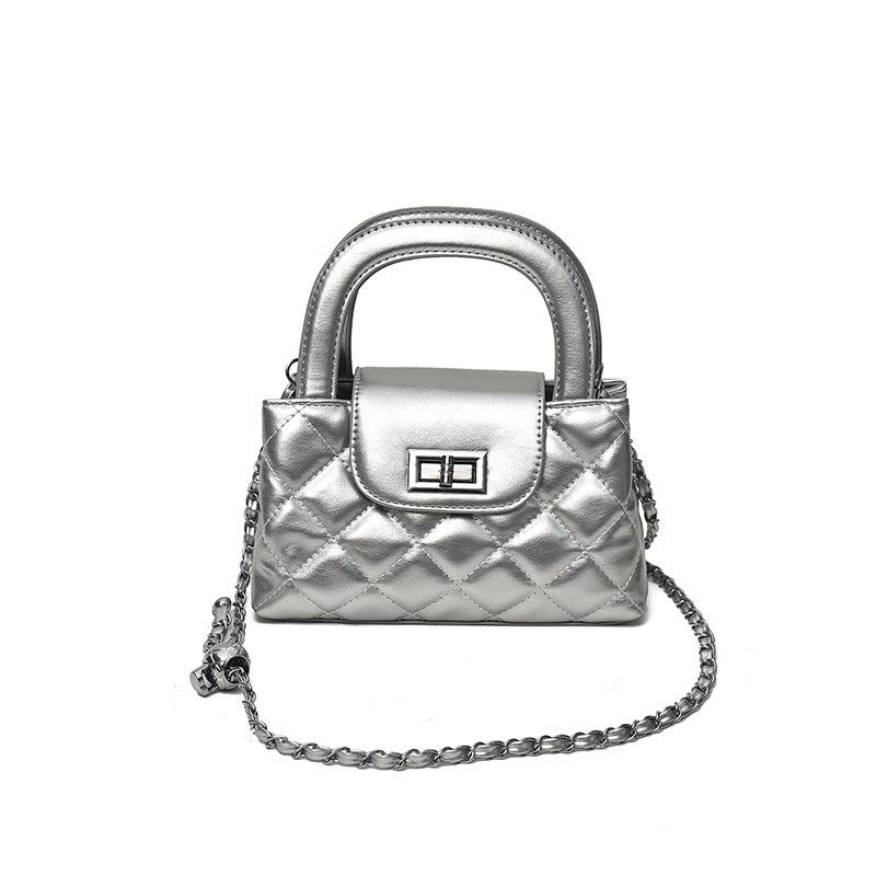 Women's Spring Fashion Simple Textured Design Women's Shoulder Bag