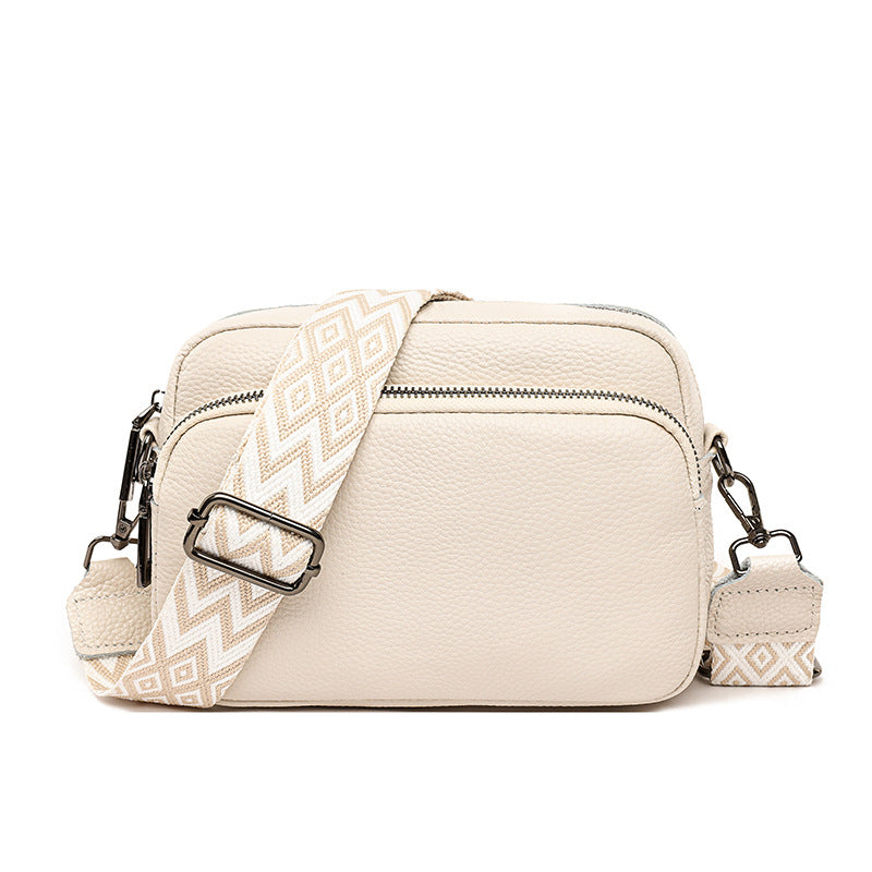 Women's Genuine Leather Trendy Fashion Top Layer Small Square Bags