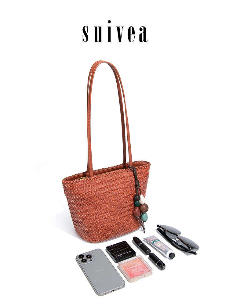 Style Hand-woven Vegetable Basket Large Capacity Tote Bag