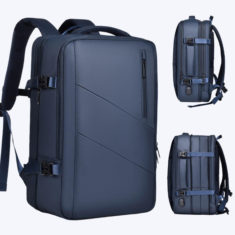 Men's Extendable Trip Derm Computer Large Capacity Business Backpack