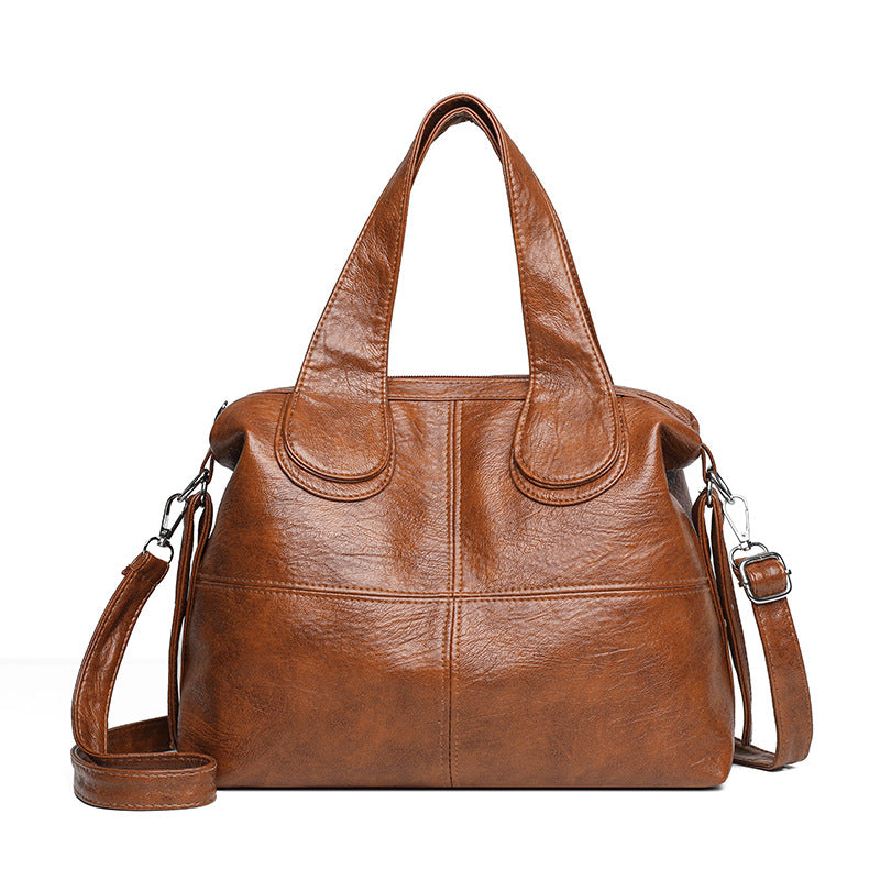 Women's Soft Leather Carrying Versatile Large Capacity Women's Backpack