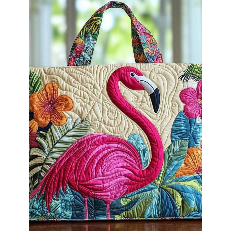Unique Printed Personalized Flower Design Canvas Women's Handbag