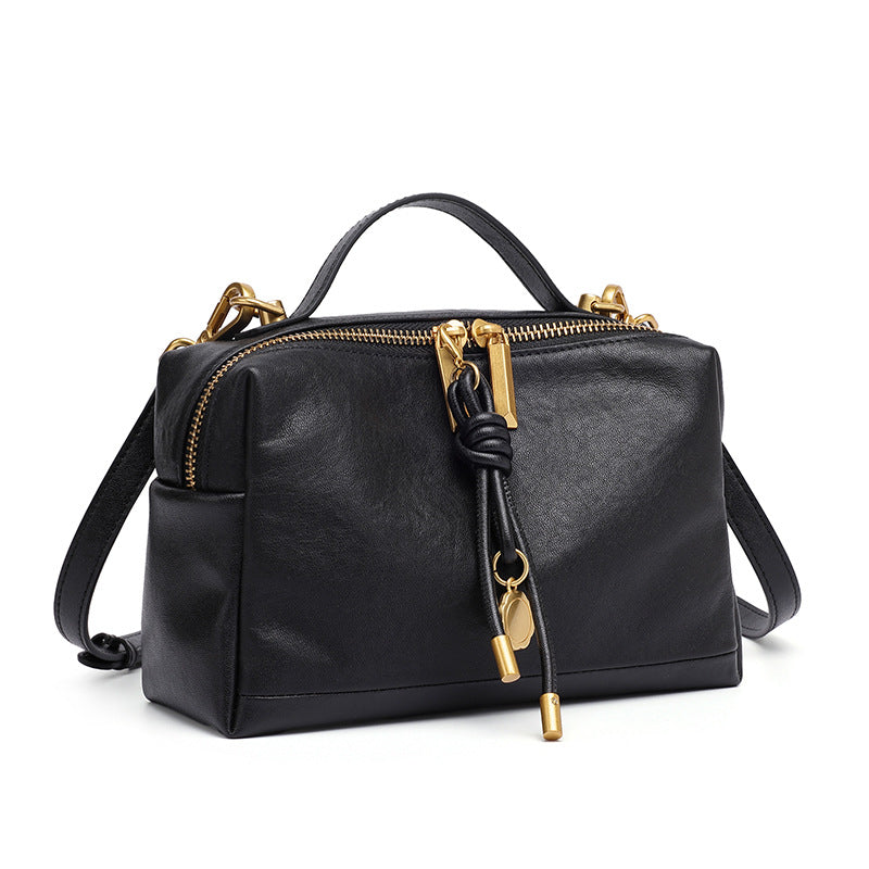 Women's Vegetable Tanning Leather Portable High-grade Simple Women's Messenger Bag