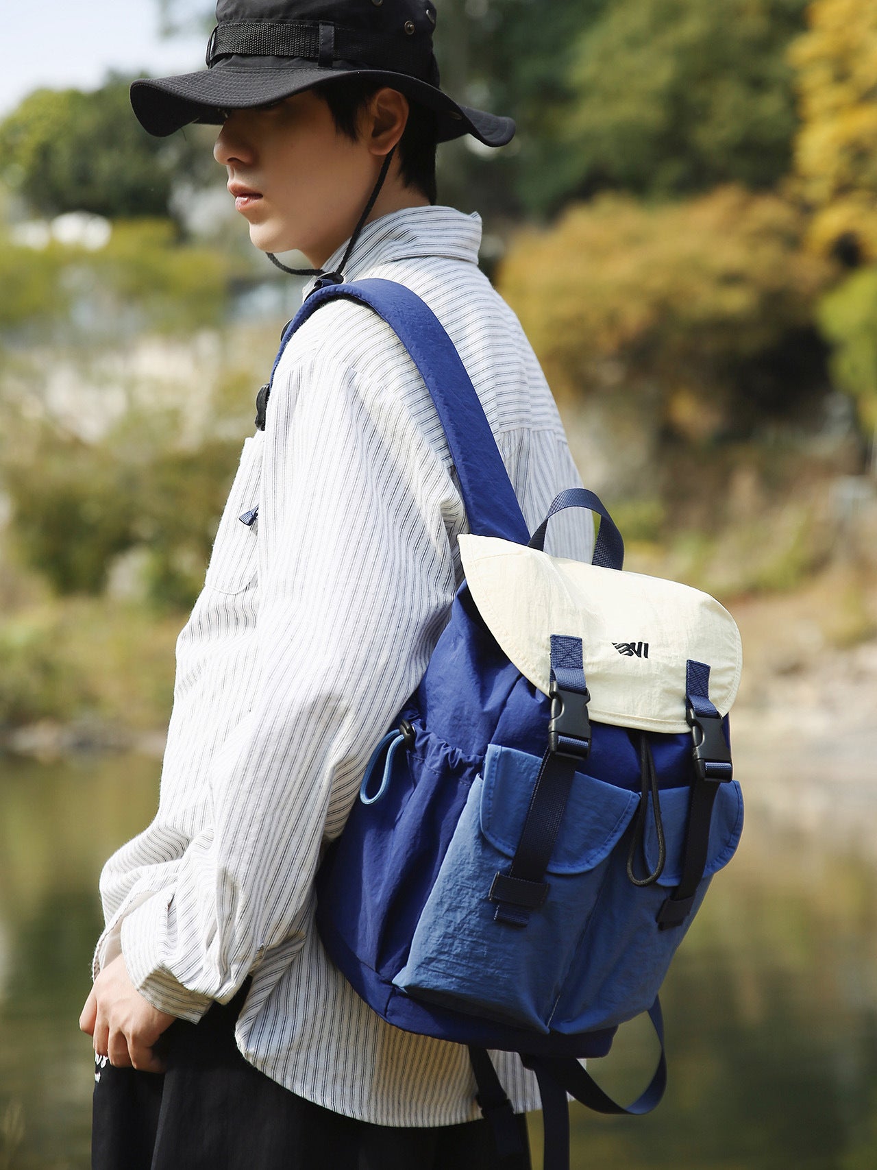 Mountain Hiking Simple Versatile Contrast Color Portable Bags