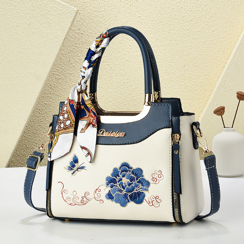 Women's Chinese Style Mother's Day Embroidered Large Bags