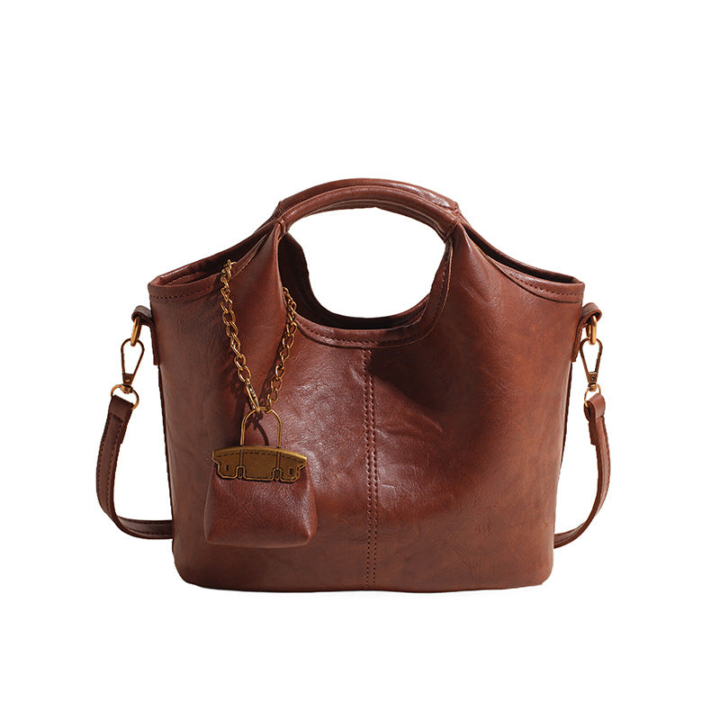Women's High-grade Bright Leather Bride Wedding Underarm Women's Shoulder Bag