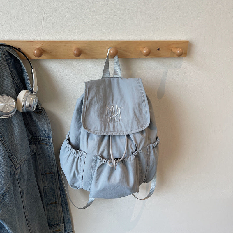 Large Capacity College Lightweight Drawstring Idle Shoulder Bags
