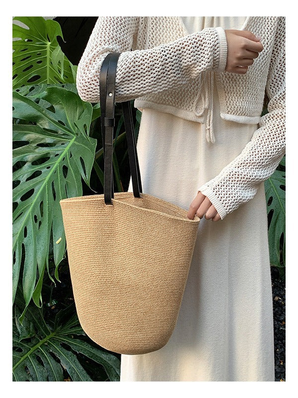 Women's Straw Summer Niche Designer Model Portable Beach Bags