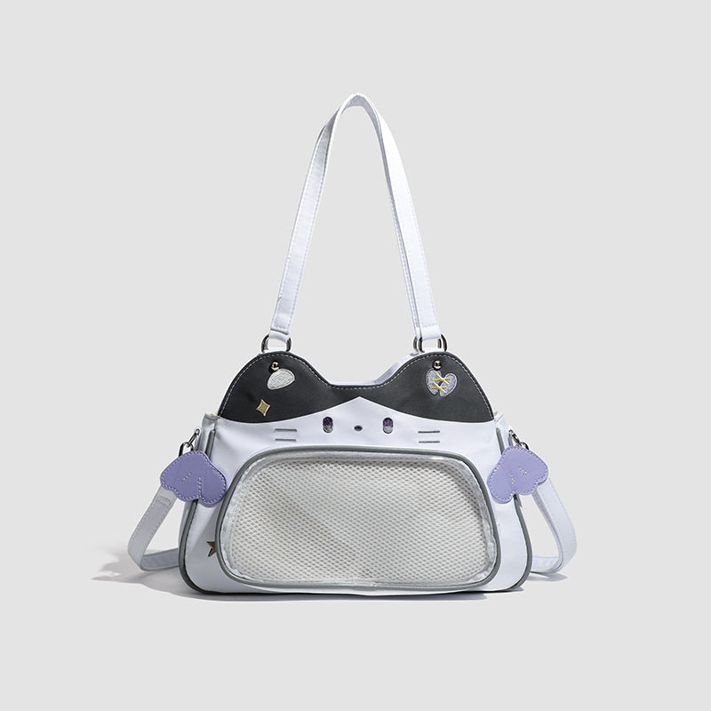 Cartoon Two-dimensional Style Snack Grain Junior Women's Messenger Bag