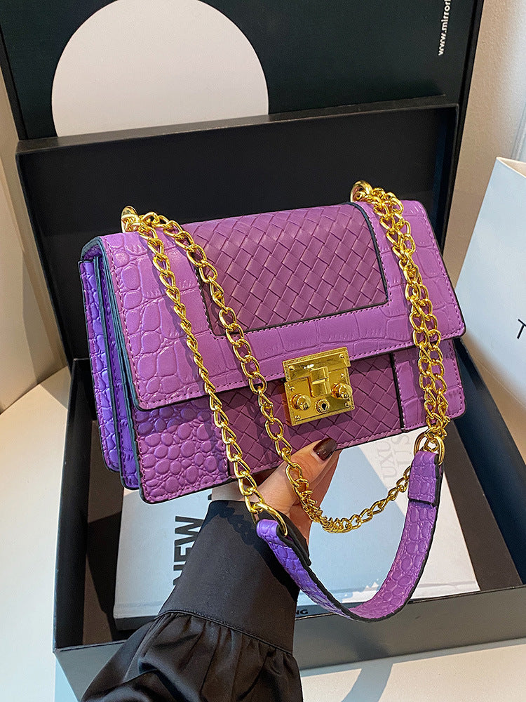 Charming Graceful Women's Fashion Woven Chain Women's Messenger Bag