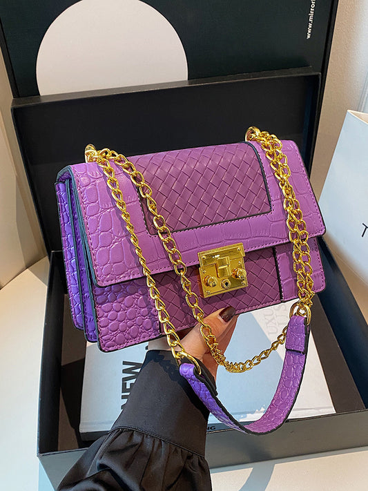 Charming Graceful Women's Fashion Woven Chain Women's Messenger Bag