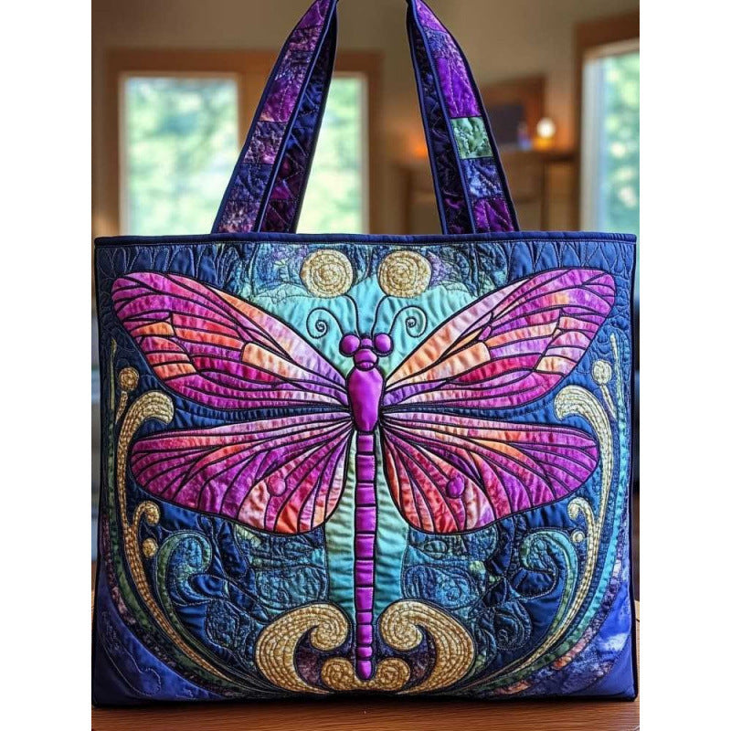 Unique Printed Personalized Flower Design Canvas Women's Handbag