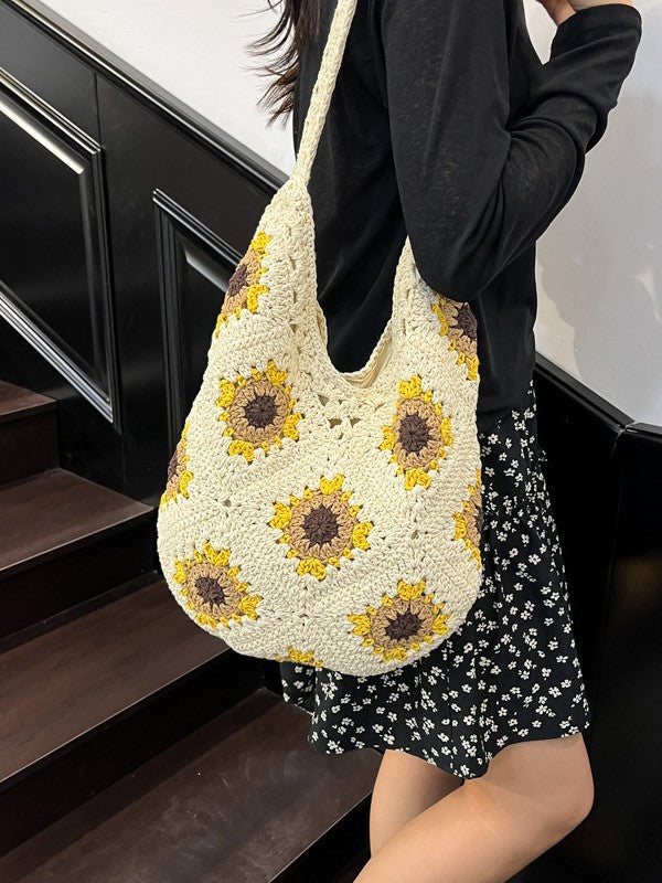Women's Hollow Large Capacity Woven Hand-woven Tote Bag