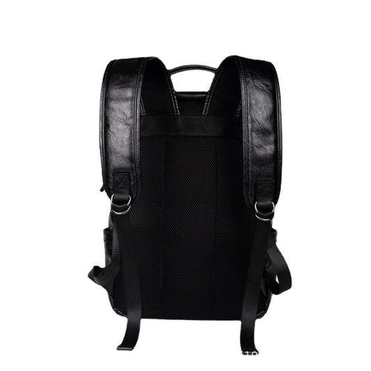 Cool Men's Korean Fashion Trendy Leather Leisure Backpack