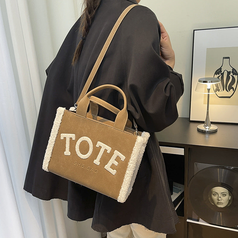 Pretty Classic Slouchy Letter Temperament Wild Women's Shoulder Bag