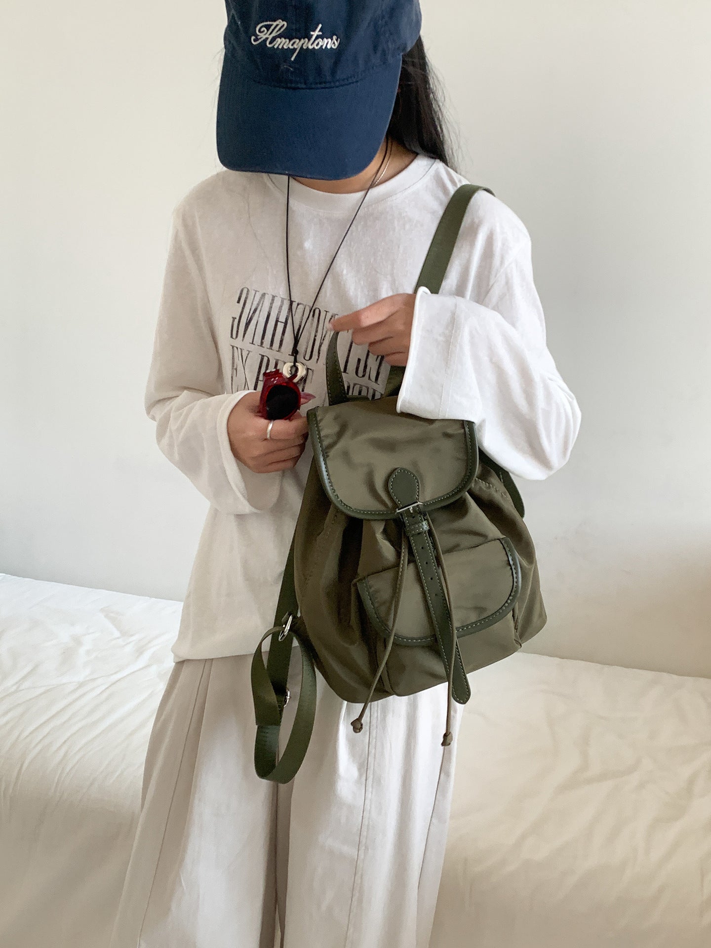 Women's Summer Nylon Korean Lightweight Simple Fashion Women's Backpack
