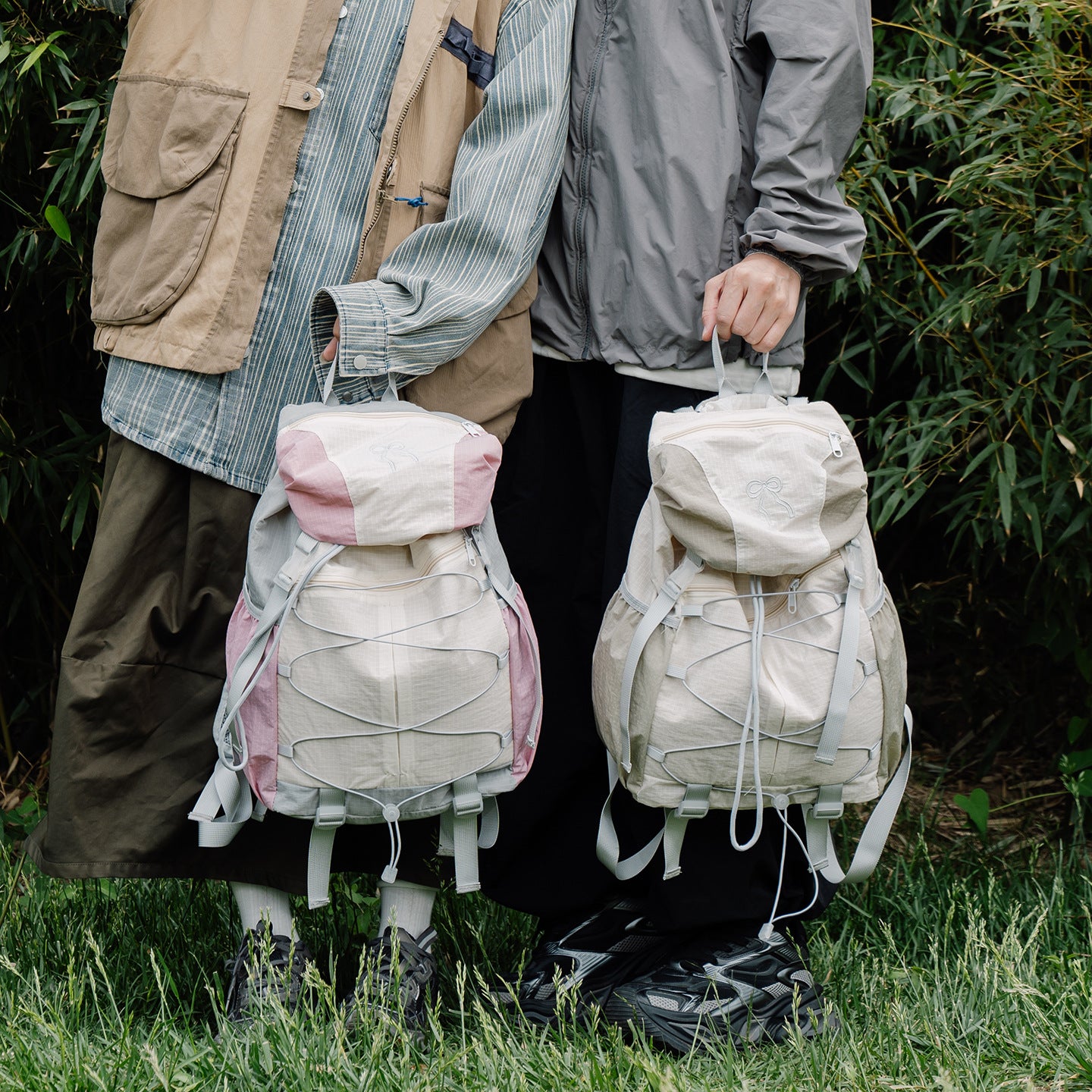 Drawstring Design Large Capacity Hiking Camping Leisure Backpack