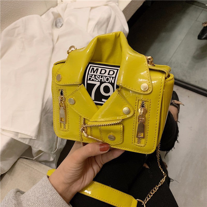 Women's Glossy Individual Clothes Fashion Rivet Creative Women's Shoulder Bag