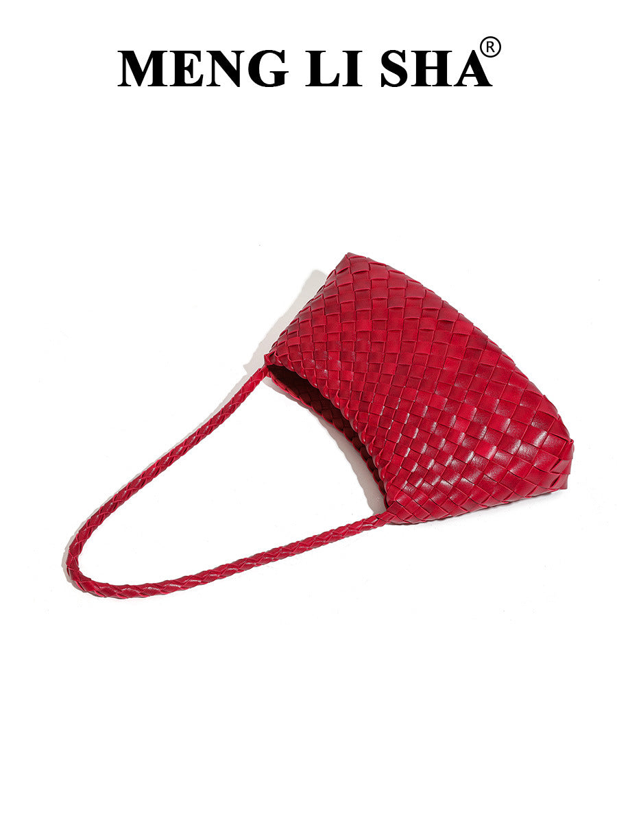 Women's High-grade Light Luxury Minority Woven Exquisite Commuter Bags