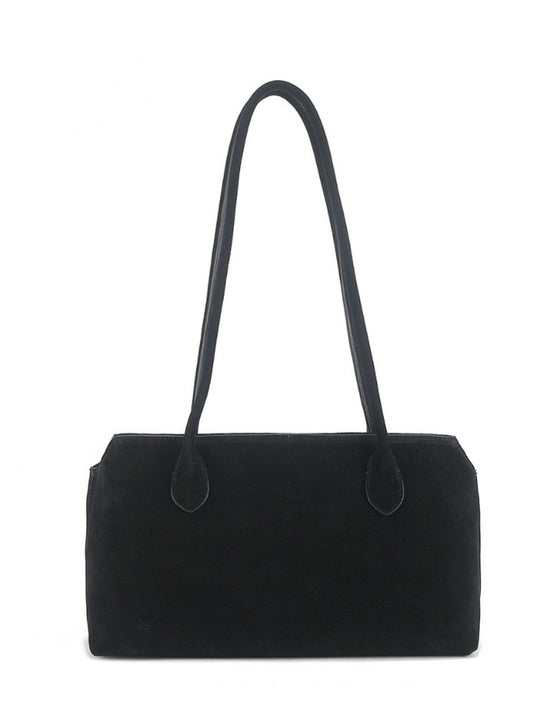 Genuine Leather Minimalist Style Easy Matching Tote Bags