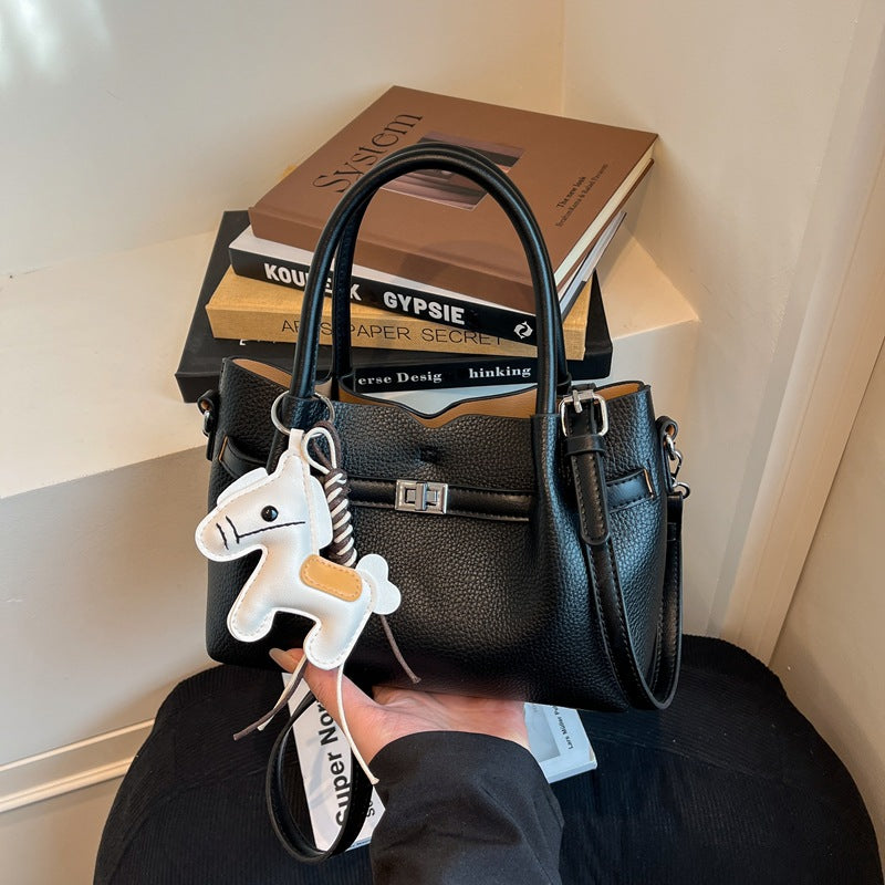 Korean Style Retro Minority Spring Large Capacity Handbags