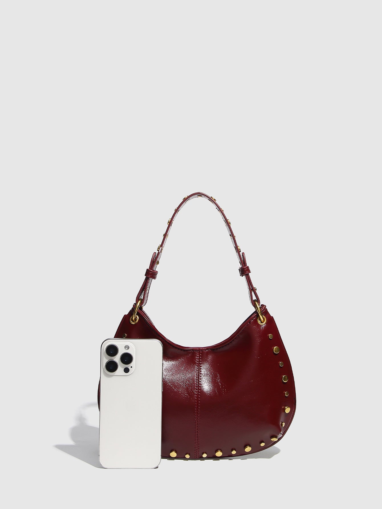 Women's Street Punk Rivet Adjustable Saddle Bags