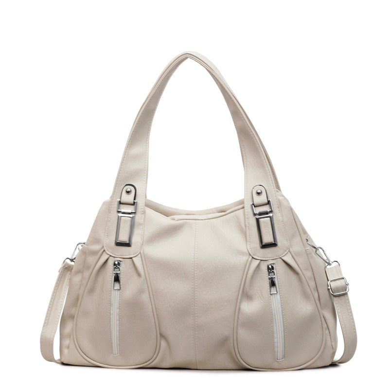 Retro Fashion Rivet Good-looking Large Capacity Portable Underarm Tote Bag