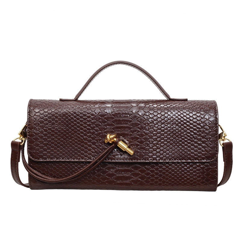 Women's Horizontal Hand Holding Dinner Cardiology Fashion Snake Women's Shoulder Bag