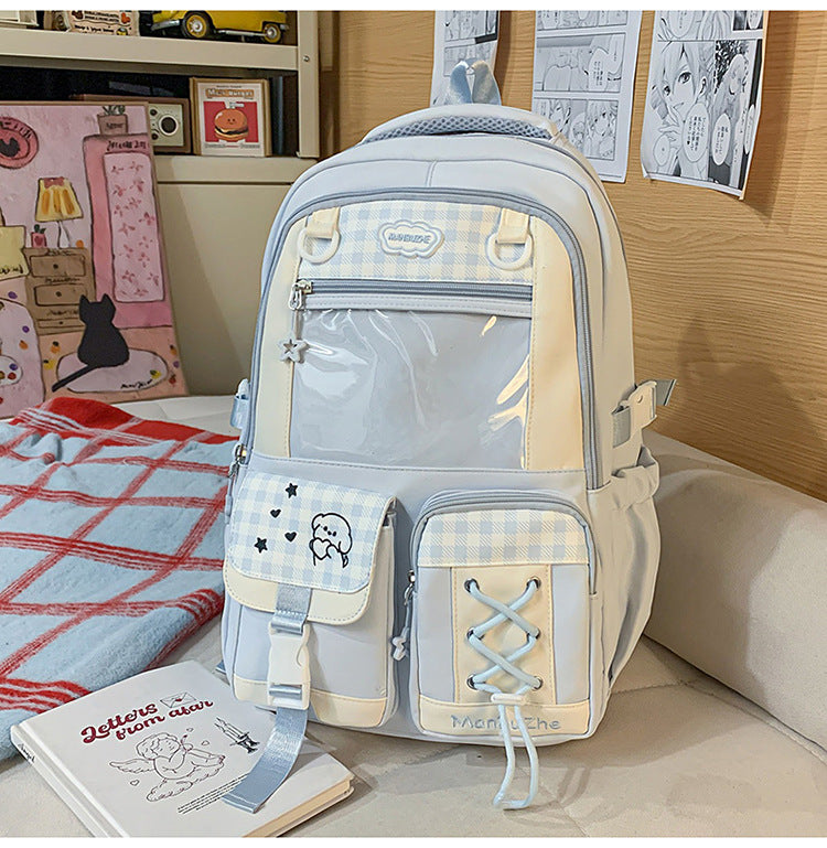 Cute Cartoon Style College Junior Lightweight Large Backpacks