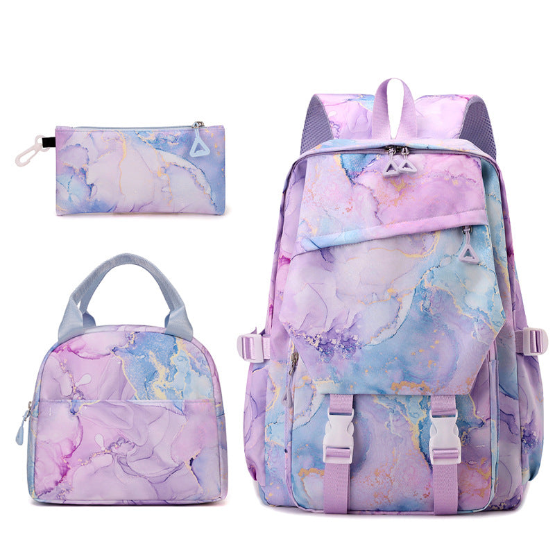 Gradient Color Fashion Lunch Pencil Early Women's Backpack