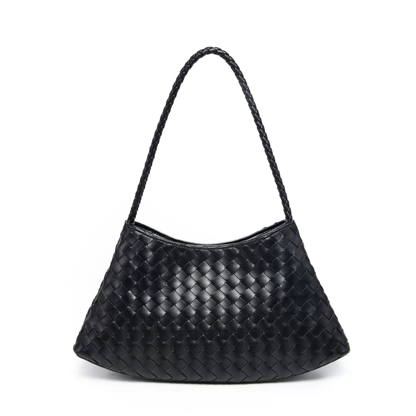 Women's Summer Niche Design Woven Large Capacity French Canvas Lazy Underarm Bag