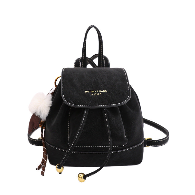Women's Korean Style Retro Suede Western Commuter Backpacks