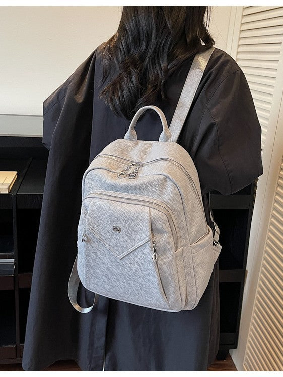 Women's Fashion Korean Soft Leather Textured Women's Backpack