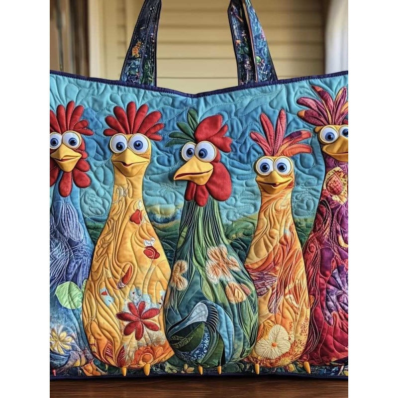 Unique Printed Personalized Flower Design Canvas Women's Handbag