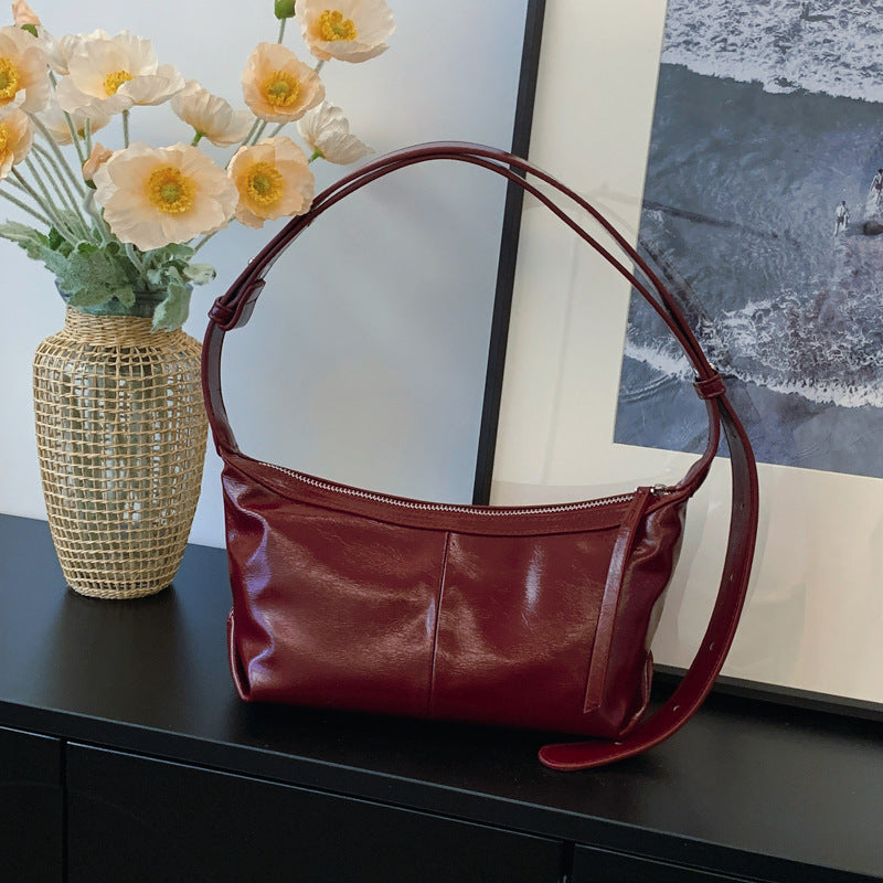 Women's Fashion Pleated Dumpling Korean Fashionable Summer Underarm Bag