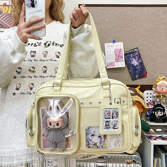 Light Valley Large Capacity Star Chasing Person Doll Two Shoulders Women's Shoulder Bag