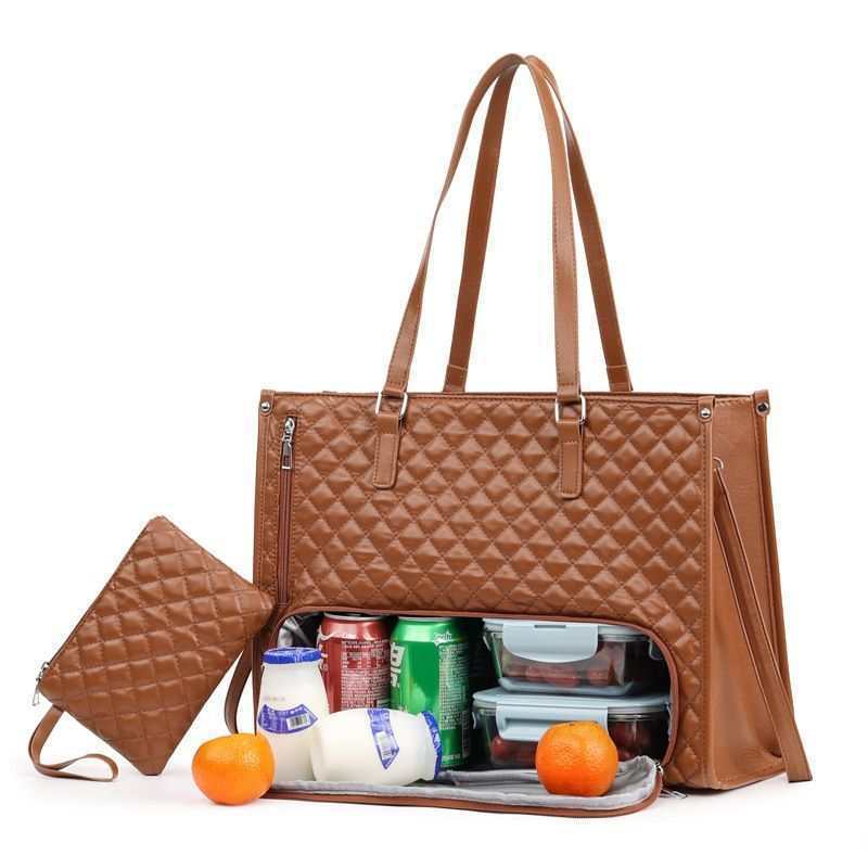 Women's Thermal Insulation Lunch Box Computer Tote Bag