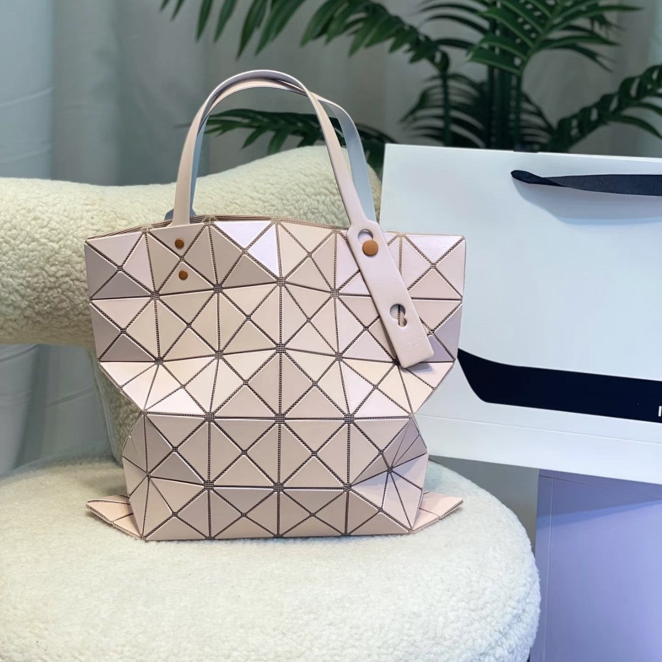 Life Original Color Nail Matte Geometric Diamond Pattern Underarm Commuter Women's Shoulder Bag
